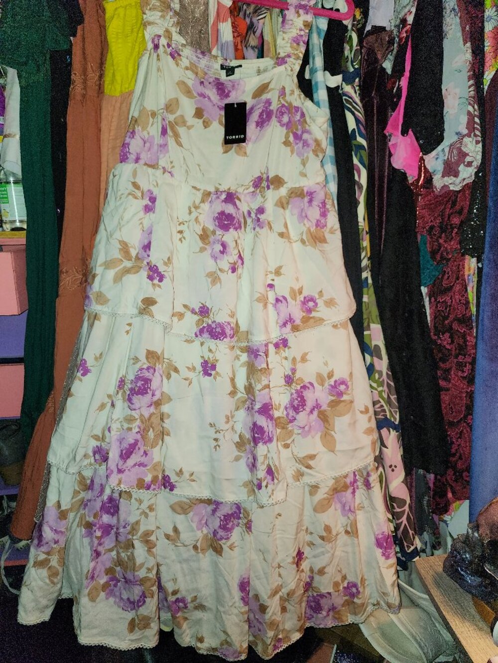 TORRID Tiered Floral Dress - Picture 3 of 4